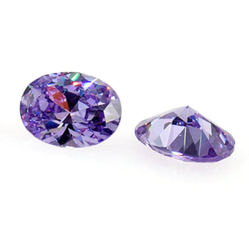 Oval Lavender CZ Loose Gemstones